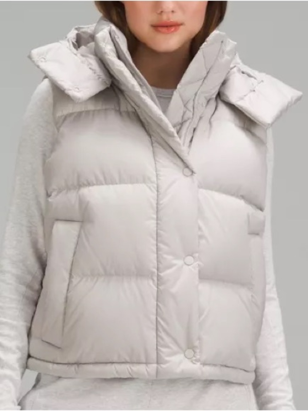 LULULEMON WUNDER PUFF 600 cropped down vest